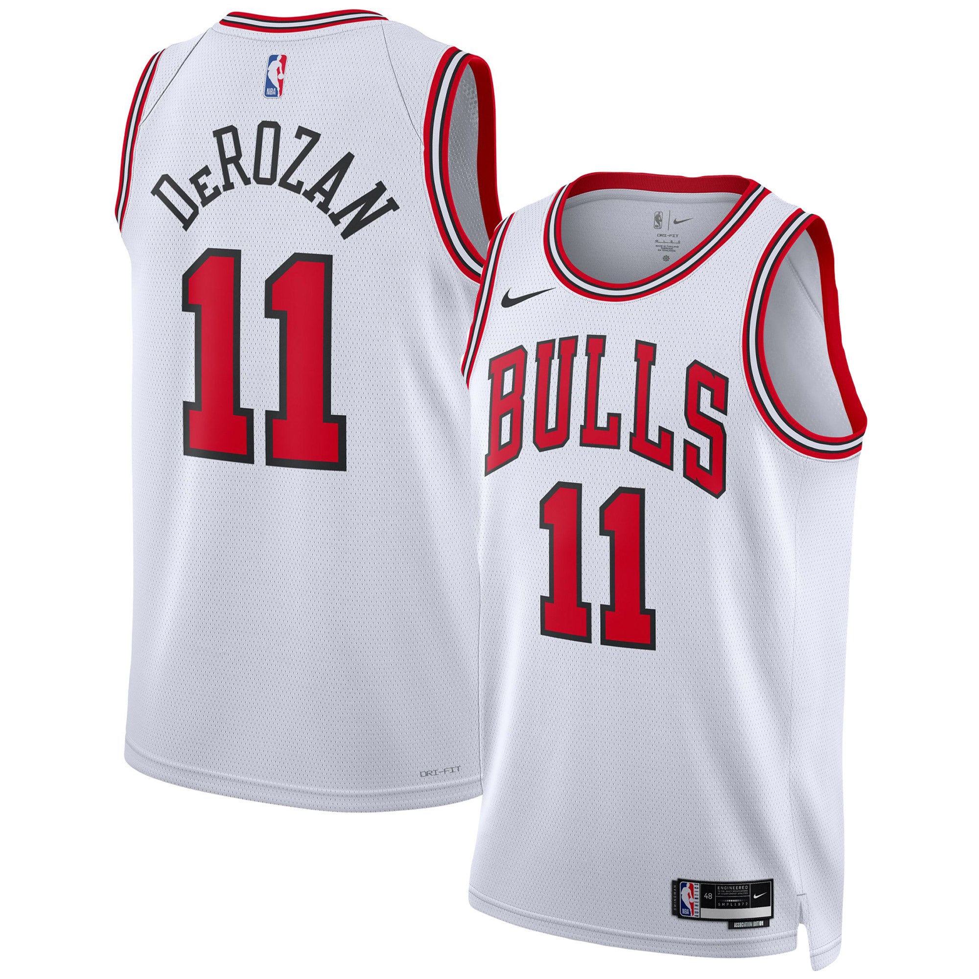 DeMar DeRozan Chicago Bulls Nike Unisex Swingman Jersey - Icon Edition - Red/White - Image 6