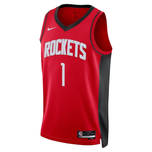 Jabari Smith Jr. Houston Rockets Nike Unisex 2022 NBA Draft First Round Pick Swingman Jersey - Icon Edition - Red - Image 2