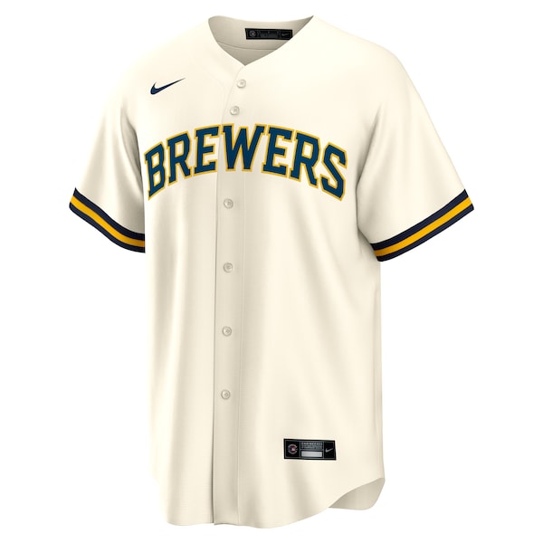William Contreras Milwaukee Brewers Nike Home Replica Jersey - Cream - Image 2