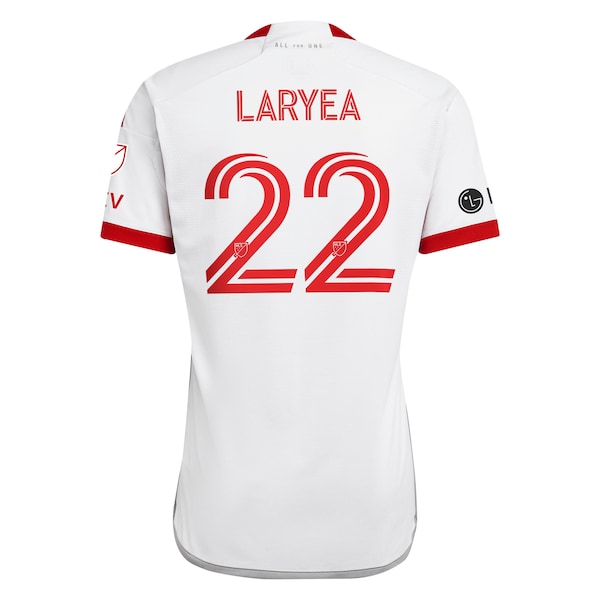 Richie Laryea Toronto FC adidas 2024 GTA Kit Authentic Player Jersey - White - Image 3