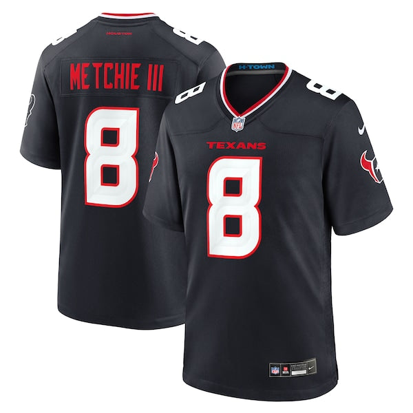 John Metchie III Houston Texans Nike Team Game Jersey - Navy/Red/White