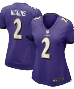Nate Wiggins Baltimore Ravens Nike Women's  Game Jersey -  Purple