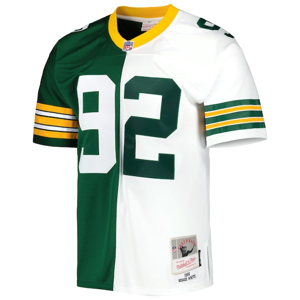 Reggie White Green Bay Packers 1996 Split Legacy Replica Jersey - Green/White - Image 3