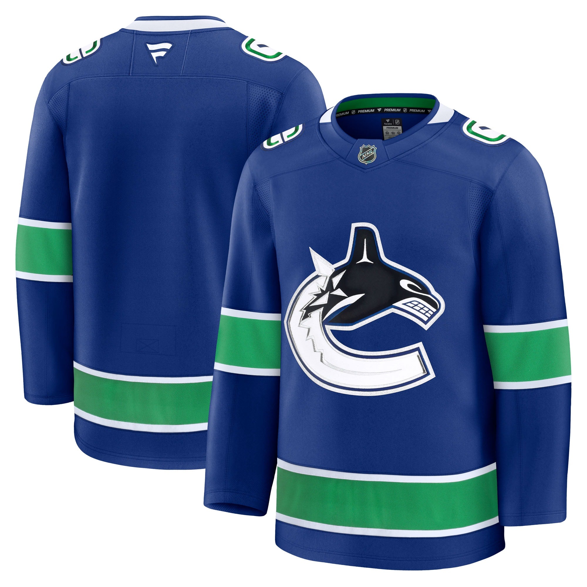 Vancouver Canucks Away Premium Jersey - White/Blue/Black - Image 8