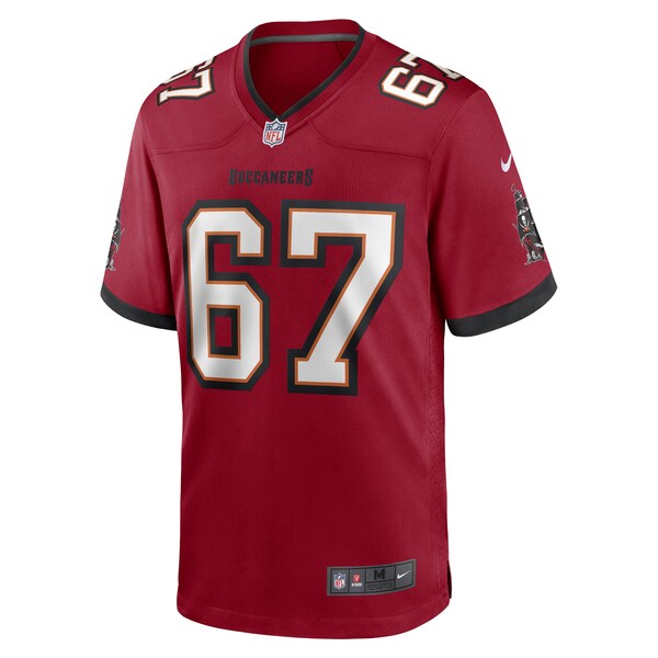 Luke Goedeke Tampa Bay Buccaneers Nike Game Player Jersey - Red - Image 2