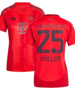 Thomas M¨¹ller Bayern Munich adidas Women's 2024/25 Home Replica Player Jersey - Red