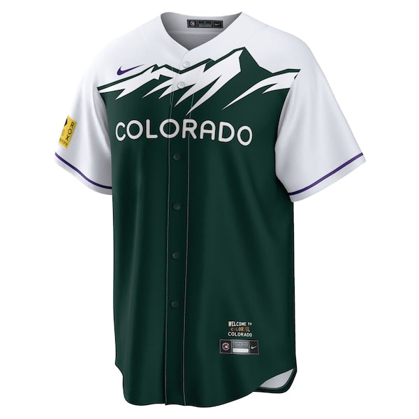 Colorado Rockies Nike City Connect Replica Team Jersey - Green - Image 2