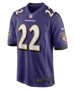 Alternative view of Damarion Williams Baltimore Ravens Nike Player Game Jersey - Purple