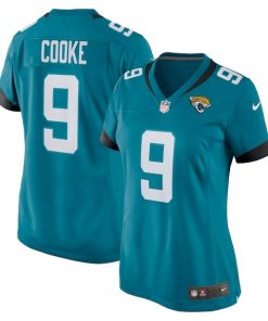 Alternative view of Logan Cooke Jacksonville Jaguars Nike Women's Game Jersey - Teal/Black