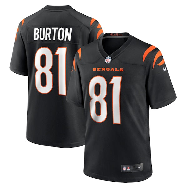 Jermaine Burton Cincinnati Bengals Nike Game Jersey - Black