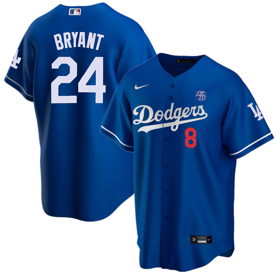 Kobe Bryant Legend Los Angeles Dodgers 8/24 Special Jersey ยจC Royal