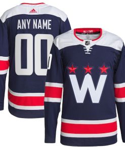 Washington Capitals adidas  Alternate  Primegreen Authentic Custom Jersey - Navy