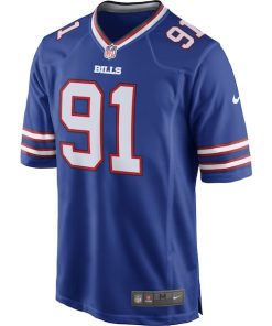 Alternative view of Ed Oliver Buffalo Bills Nike Team Game Player Jersey - Royal