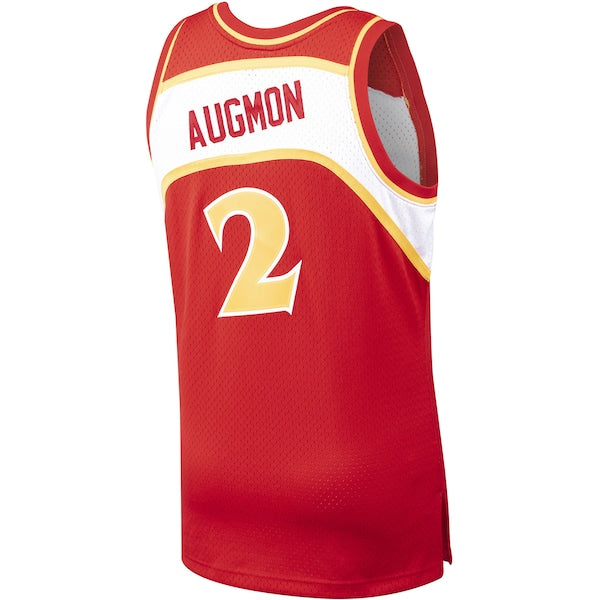 Stacey Augmon Atlanta Hawks 1991/92 Hardwood Classics Swingman Jersey - Red - Image 3