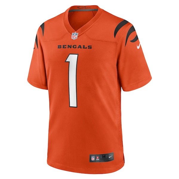 Ja'Marr Chase Cincinnati Bengals Nike Alternate Game Jersey - Orange/Black - Image 3