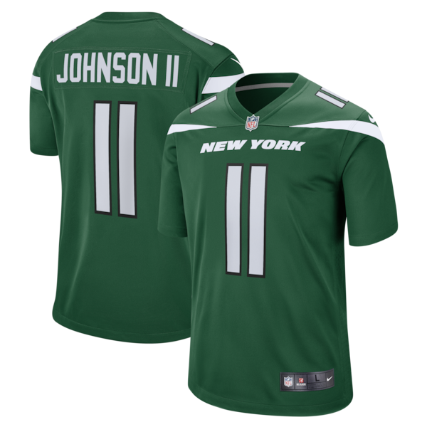 Jermaine Johnson II New York Jets Nike Game Jersey - Gotham Green/White - Image 2