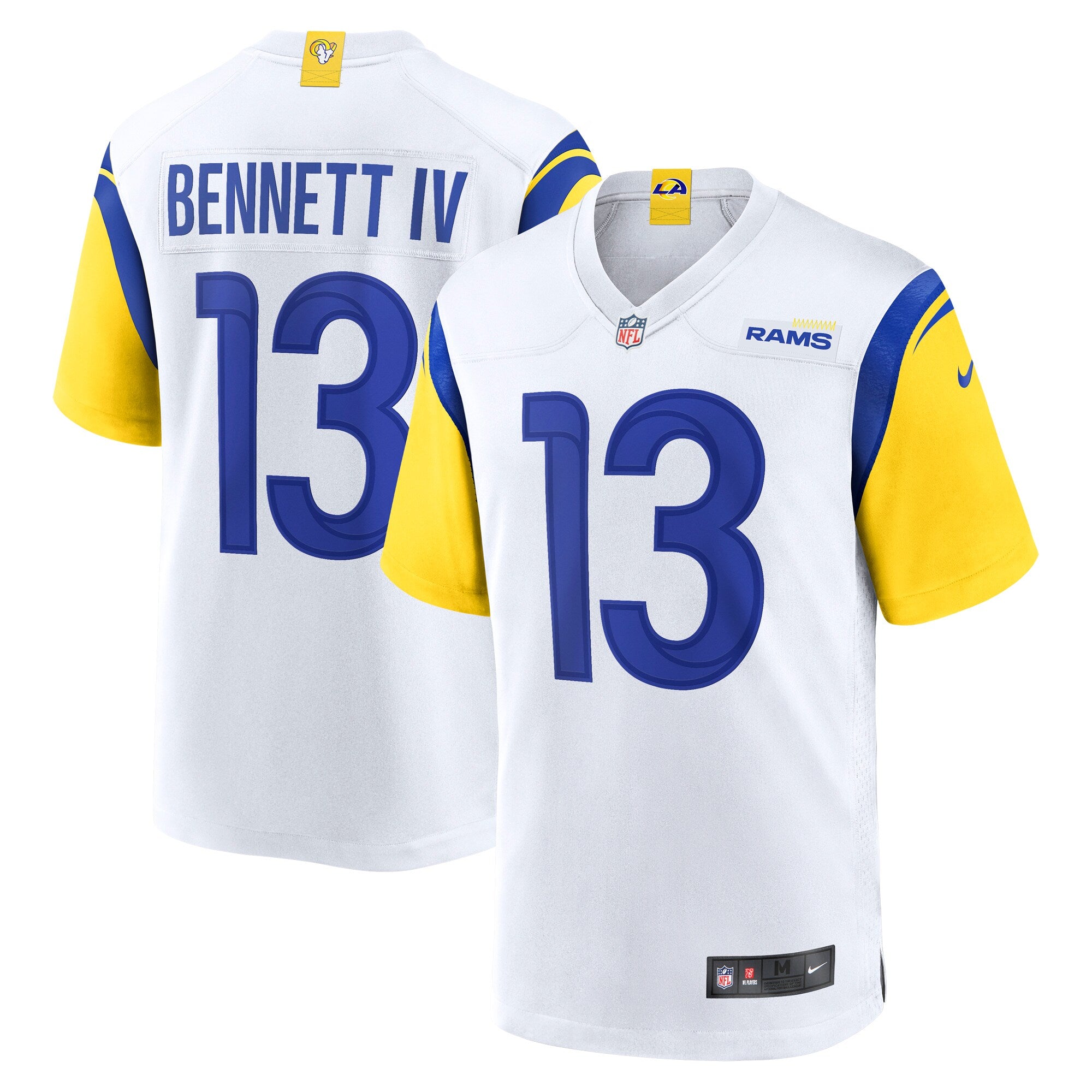 Stetson Bennett Los Angeles Rams Nike Team Game Jersey - Royal/White - Image 6