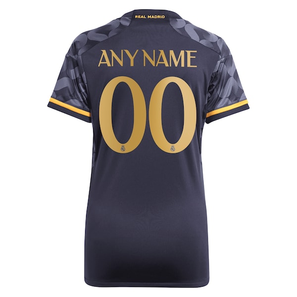 Los Merengues adidas Women's 2023/24 Away Replica Custom Jersey - Navy - Image 3
