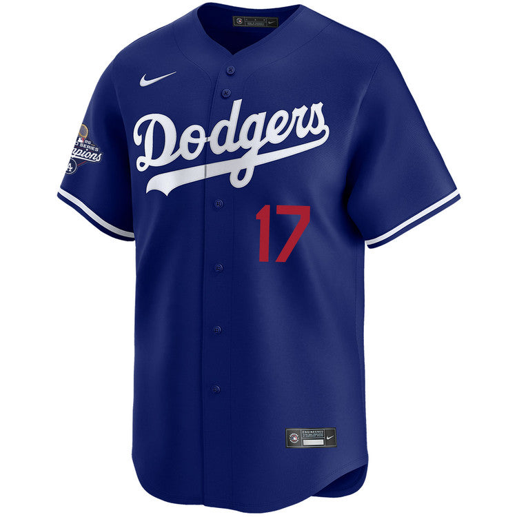 Shohei Ohtani Los Angeles Dodgers Nike Youth 2025 World Series Champions Limited Jersey - Royal - Image 2