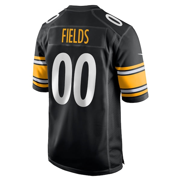 Justin Fields Pittsburgh Steelers Nike Game Player Jersey - Black - Image 3