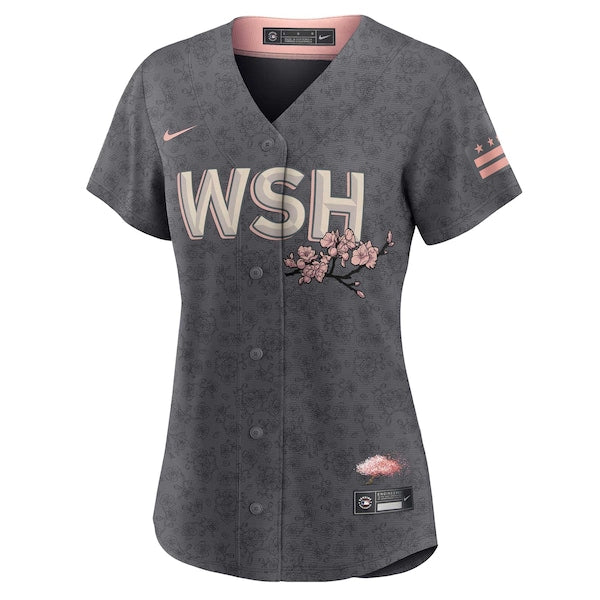 Washington Nationals Nike Women's City Connect Replica Team Jersey - Gray - Image 3