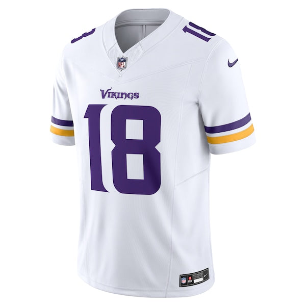 Justin Jefferson Minnesota Vikings Nike Vapor F.U.S.E. Limited Jersey - White/Purple - Image 3