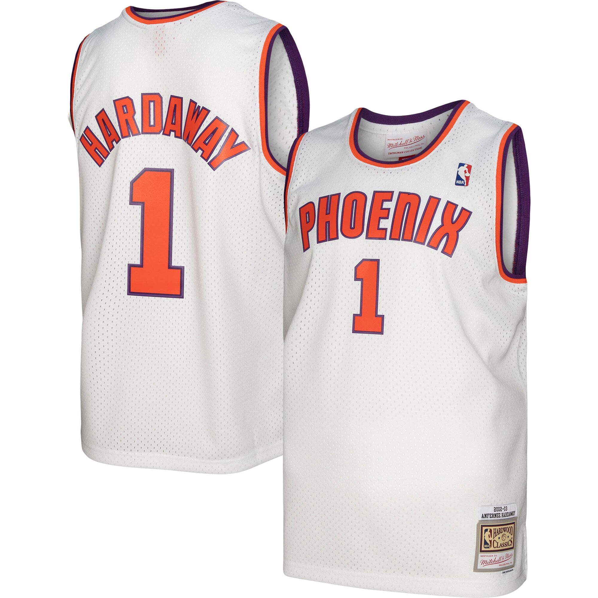 Penny Hardaway Phoenix Suns 2001/02 Hardwood Classics Swingman Jersey - Purple/White - Image 2