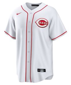 Alternative view of Gavin Lux Cincinnati Reds Nike Home Replica Jersey - White