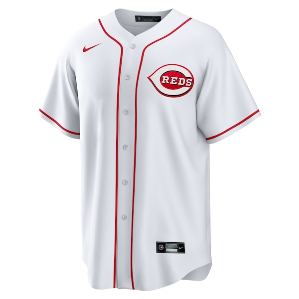 Spencer Steer Cincinnati Reds Nike Home Replica Jersey - White - Image 2