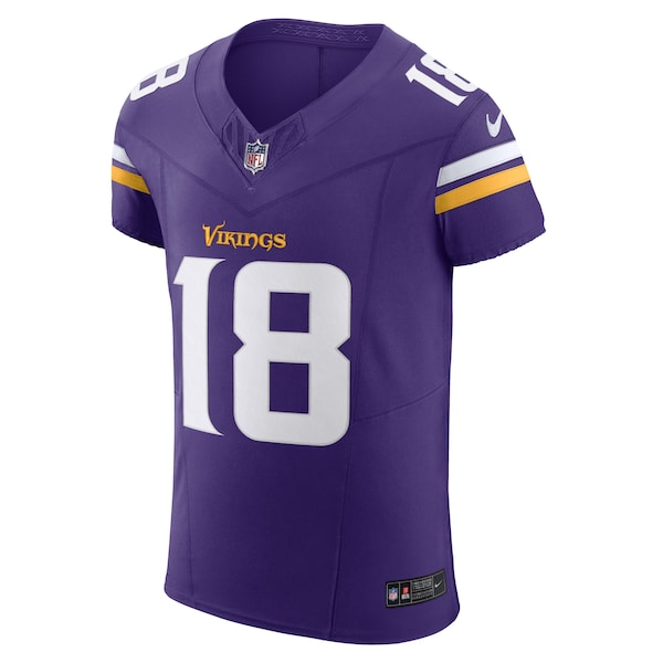 Justin Jefferson Minnesota Vikings Nike Vapor F.U.S.E. Elite Jersey - Purple - Image 2