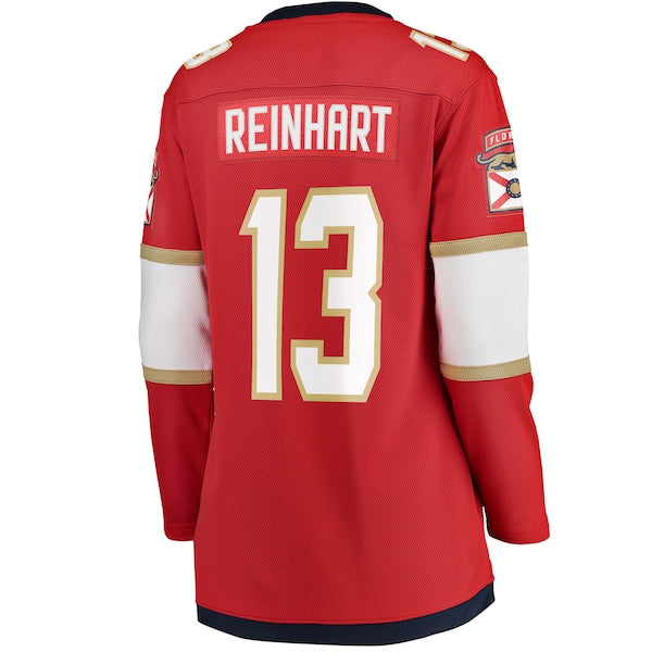 Sam Reinhart Florida Panthers Women's 2025 Stanley Cup Champions Breakaway Jersey - Red - Image 3
