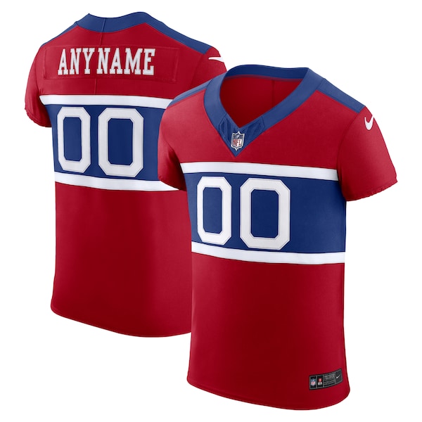New York Giants Nike Alternate Vapor F.U.S.E. Elite Custom Jersey - Red