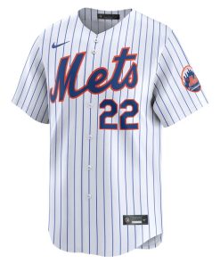Alternative view of Brett Baty New York Mets Nike Home Limited Player Jersey - White