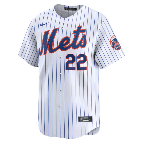 Brett Baty New York Mets Nike Home Limited Player Jersey - White - Image 2