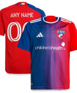 FC Dallas adidas Youth 2024 After Burner Replica Custom Jersey?¨C Navy