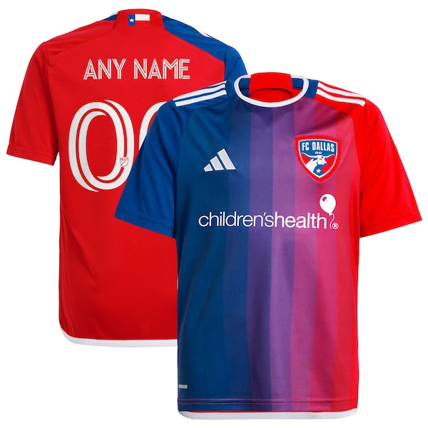 FC Dallas adidas Youth 2024 After Burner Replica Custom Jersey?ยจC Navy