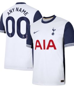 Alternative view of Tottenham Hotspur Nike 2024/25 Home Authentic Custom Jersey - White