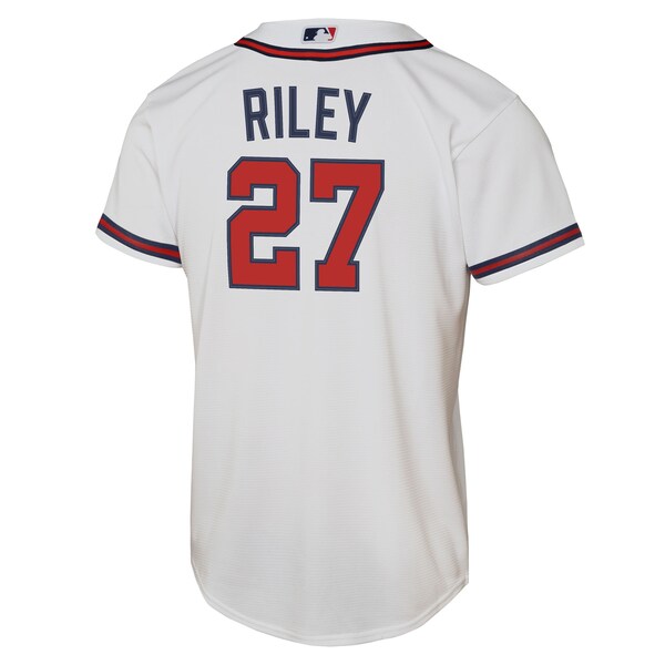 Austin Riley Atlanta Braves Nike Youth Home Replica Player Jersey - White - Image 3