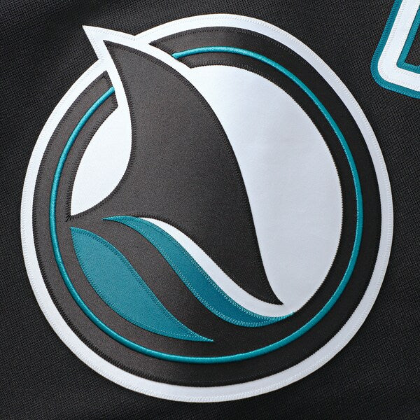 Logan Couture San Jose Sharks Alternate Premium Jersey - Black/Teal - Image 5