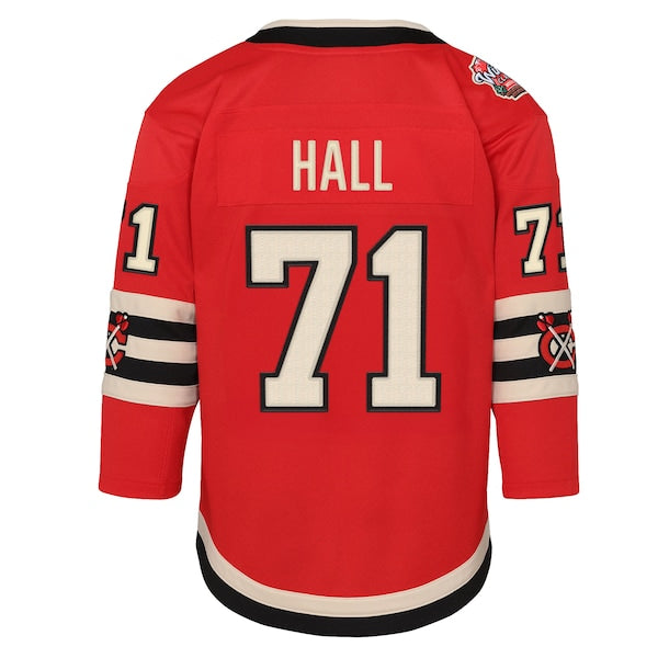 Taylor Hall Chicago Blackhawks Youth 2025 NHL Winter Classic Premier Player Jersey - Red - Image 3