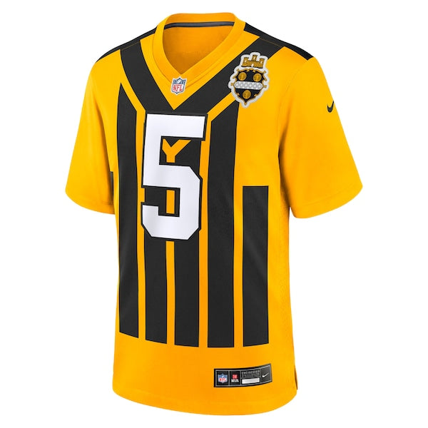 Jalen Ramsey Pittsburgh Steelers Nike Alternate 1933 Throwback Game Jersey - Gold/Black - Image 3