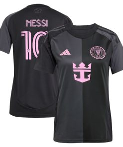 Lionel Messi Inter Miami CF adidas Women's 2025 The Fortitude Kit Replica Player Jersey - Black