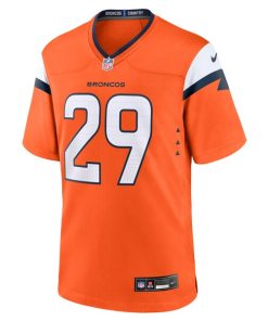 Alternative view of Ja'Quan McMillian Denver Broncos Nike Youth Team Game Jersey -  Orange