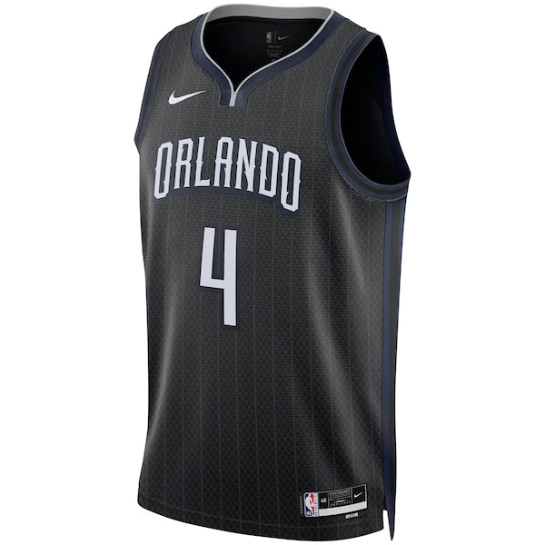 Jalen Suggs Orlando Magic Nike Unisex 2022/23 Swingman Jersey - City Edition - Black - Image 2