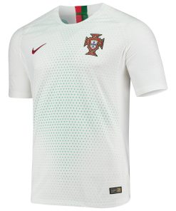 Alternative view of Custom Portugal National Team Nike Authentic Away Jersey - White/Red