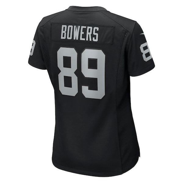 Brock Bowers Las Vegas Raiders Nike Women's Team Game Jersey - Black - Image 3