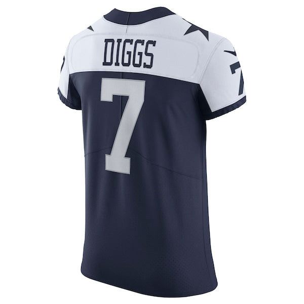 Trevon Diggs Dallas Cowboys Nike Alternate Vapor Elite Jersey - Navy/White - Image 4