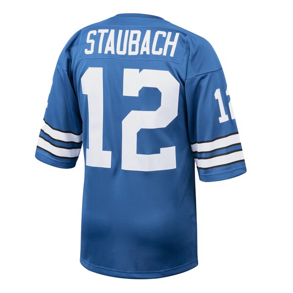Roger Staubach Dallas Cowboys 1971 Authentic Throwback Retired Player Jersey - Royal - Image 3