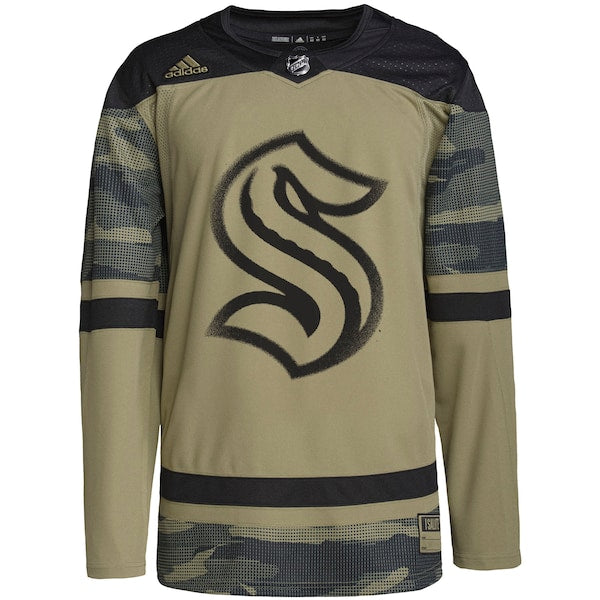 Seattle Kraken adidas Military Appreciation Team Authentic Practice Jersey - Camo - Image 2