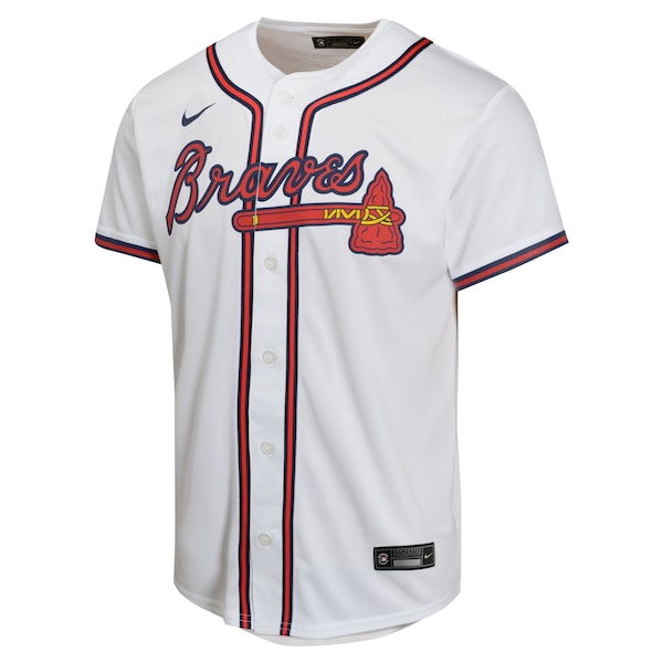 Austin Riley Atlanta Braves Nike Youth Home Game Player Jersey - White - Image 2